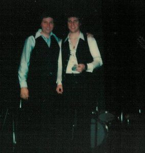 Backstage after a show...Jeff Carver and Bobby O'Donnell