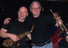 Jeff With Sax Man Dave Suchoski at a High & Mighty Gig